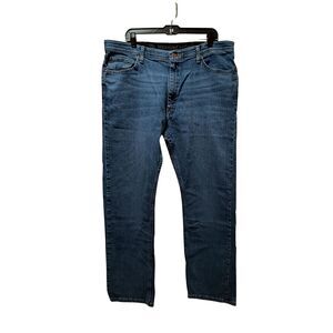Vintage Wrangler Authentics Jeans 38x31 Straight Blue Stretch Denim 10ZM1CSBN